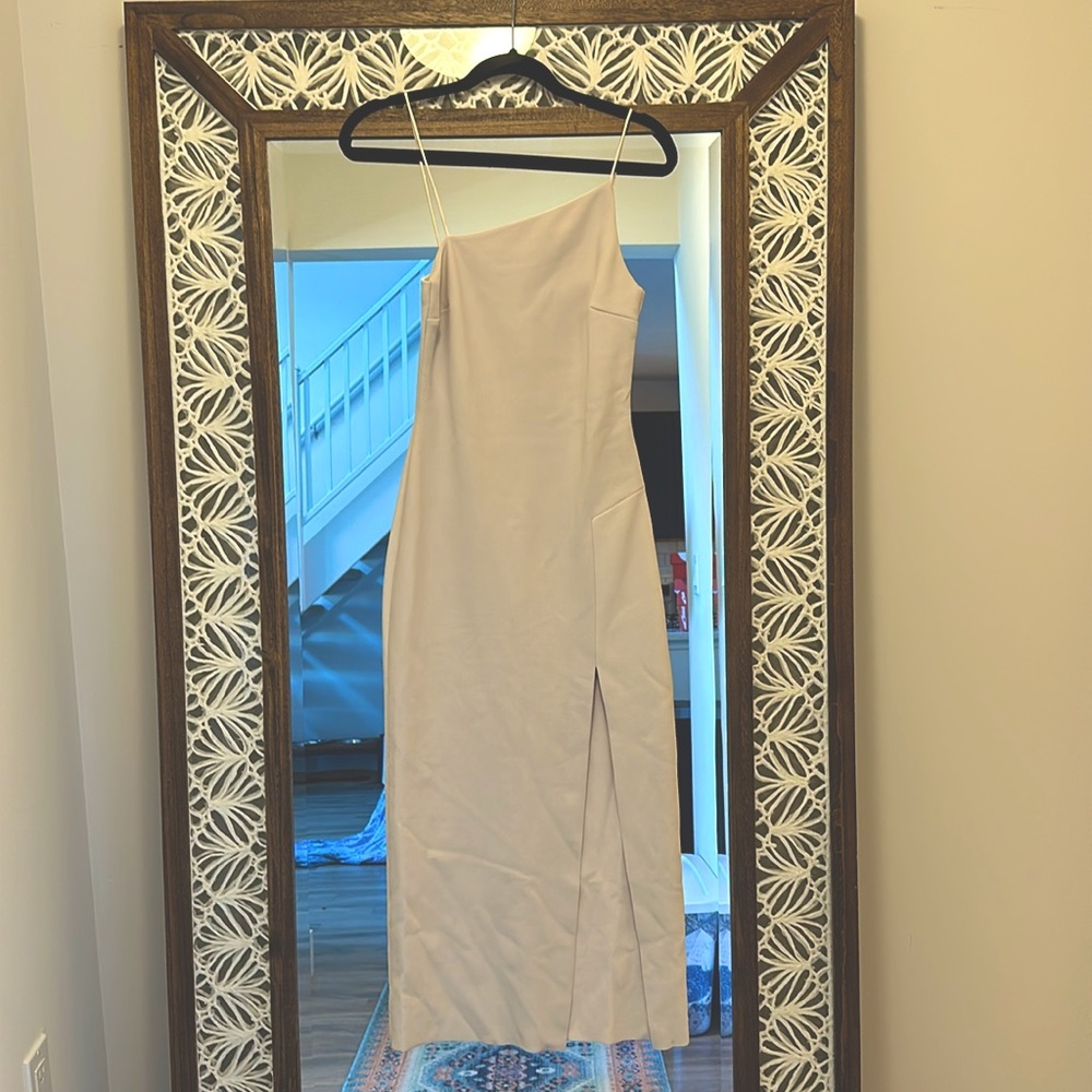 Off white crepe dress